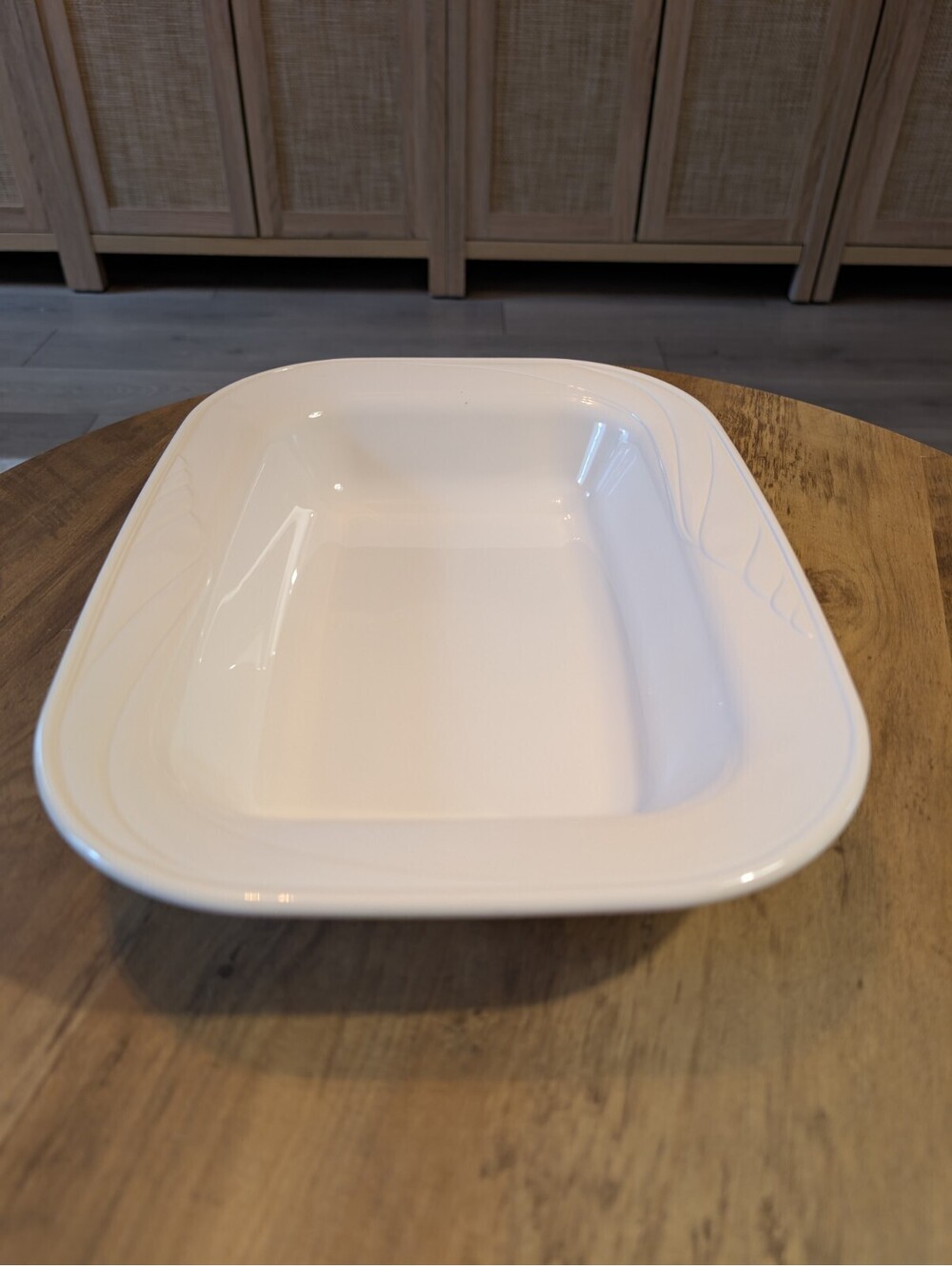 Corning Ware Casual Elegance L-13 Lasagna Roaster Pan w/ Snap-On Lid 13x10